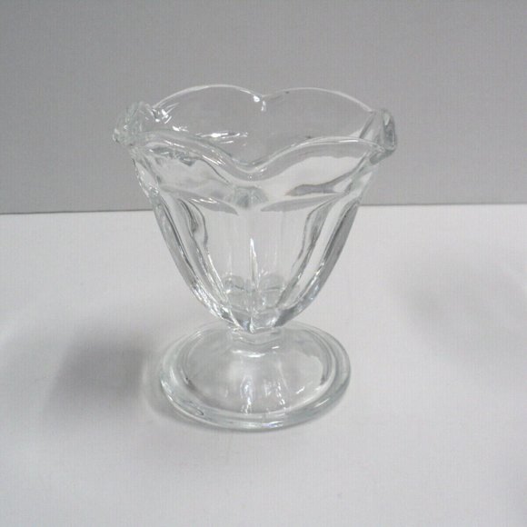 3 Vintage Anchor Hocking Footed Clear Tulip Sundae/Dessert Glass Dishes 4.5 Oz. - Picture 2 of 5